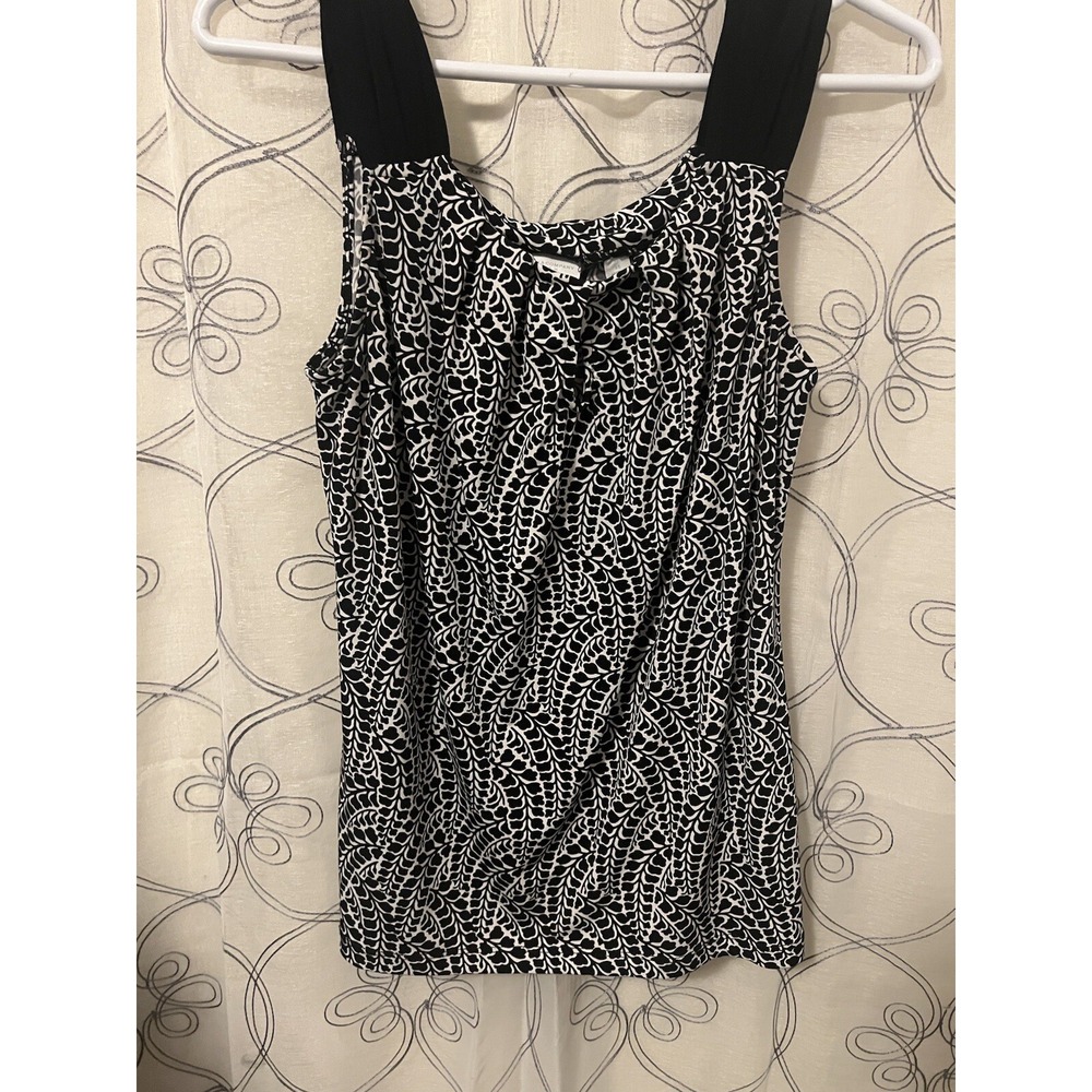 New York & Co Women's Black & White Blouse Size XS